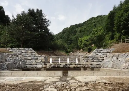 완공된 산림 사방시설